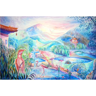 oiseaux merveilleux peinture ellhea