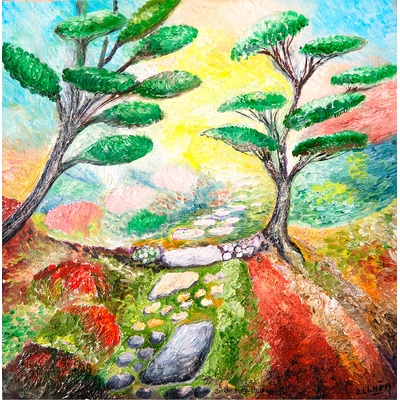 toile jardin feng shui c8