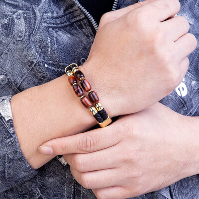 Bracelets-il-de-tigre-pour-hommes-et-femmes-bijoux-en-cuir-tress-multicouches-de-haute-qualit