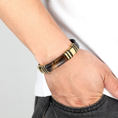 Bracelet-il-de-tigre-en-Arc-100-naturel-pour-homme-et-femme-breloque-en-acier-inoxydable