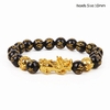 Feng-Shui-obsidienne-pierre-perles-Bracelet-hommes-femmes-unisexe-Bracelet-or-noir-Pixiu-richesse-et-bonne