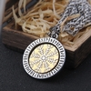 Collier-Viking-Rune-avec-cha-ne-en-acier-inoxydable-et-pendentif-avec-bo-te-en-bois