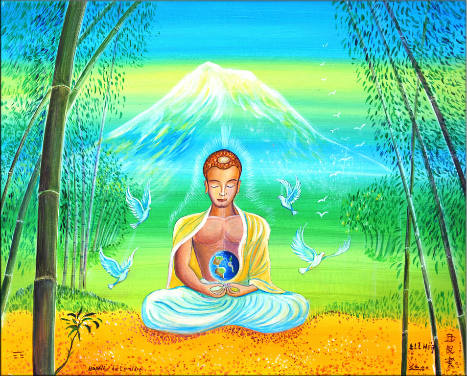 NOLLAM Tableau imprimé sur Toile Bouddha-Image sur toile Bouddha-Lotus Zen  Bouddha Peinture À L'huile Toile Affiche Religieuse Imprimer Mur Art Photos