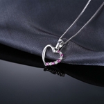 Jewelrypalace-collier-avec-pendentif-c-ur-en-argent-Sterling-925-pour-femme-bijou-en-saphir-Rose