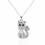 F-U-or-et-argent-couleur-chat-en-forme-de-cha-ne-pendentif-collier-pour-cadeau