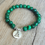 Bricolage-bijoux-faits-la-main-Malachite-Bracelet-perl-Yoga-Chakra-pri-re-Mala-bouddha-Bracelet-femmes