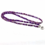 Chakra-en-cristal-violet-naturel-108-Bracelet-ou-collier-bouddha-Mala-Bracelet-en-pierre-de-Yoga