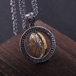 Collier-Viking-Rune-avec-cha-ne-en-acier-inoxydable-et-pendentif-avec-bo-te-en-bois