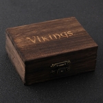 Collier-Viking-Rune-avec-cha-ne-en-acier-inoxydable-et-pendentif-avec-bo-te-en-bois