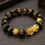 Feng-Shui-obsidienne-pierre-perles-Bracelet-hommes-femmes-unisexe-Bracelet-or-noir-Pixiu-richesse-et-bonne