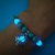 Bracelet perles naturelles luminescentes bleu turquoises boutique zen style