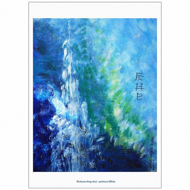 poster feng shui richesse peinture ellhea c7