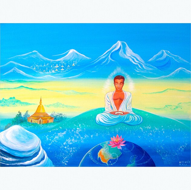 Toile meditation serenite c8