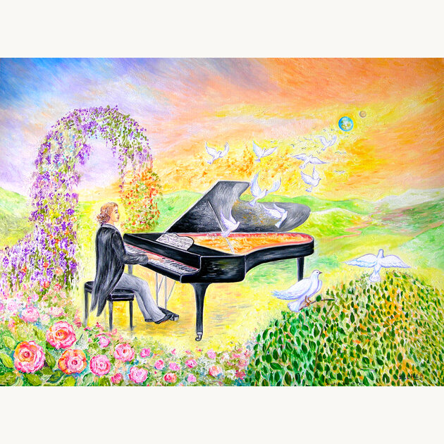 toile meditation concerto pour la paix