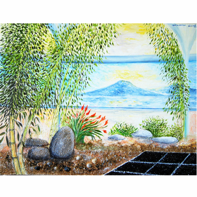 toile zen jardin-interieur-copyright ellhea