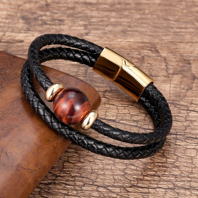 Bracelets-en-cuir-v-ritable-pour-hommes-breloque-en-acier-inoxydable-magn-tique-bijoux-il-de