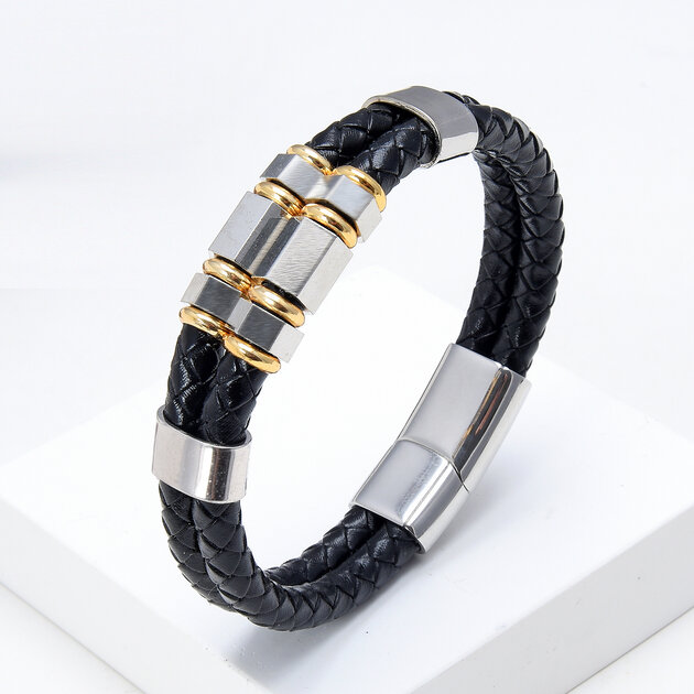 Bracelet-multicouche-en-cuir-v-ritable-pour-hommes-bijoux-la-mode-breloques-g-om-triques-en