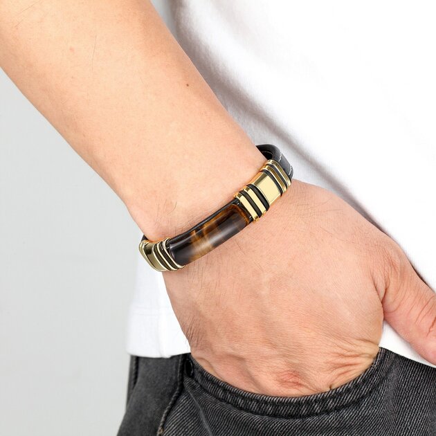 Bracelet-il-de-tigre-en-Arc-100-naturel-pour-homme-et-femme-breloque-en-acier-inoxydable