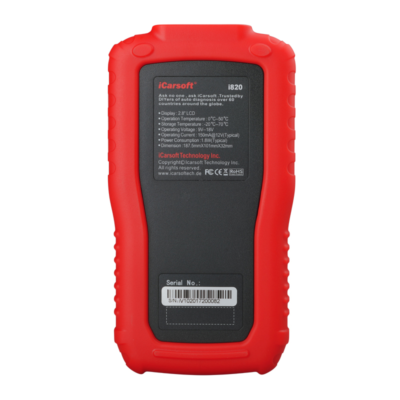 iCarsoft i820 Valise diagnostic automobile multimarques OBDII