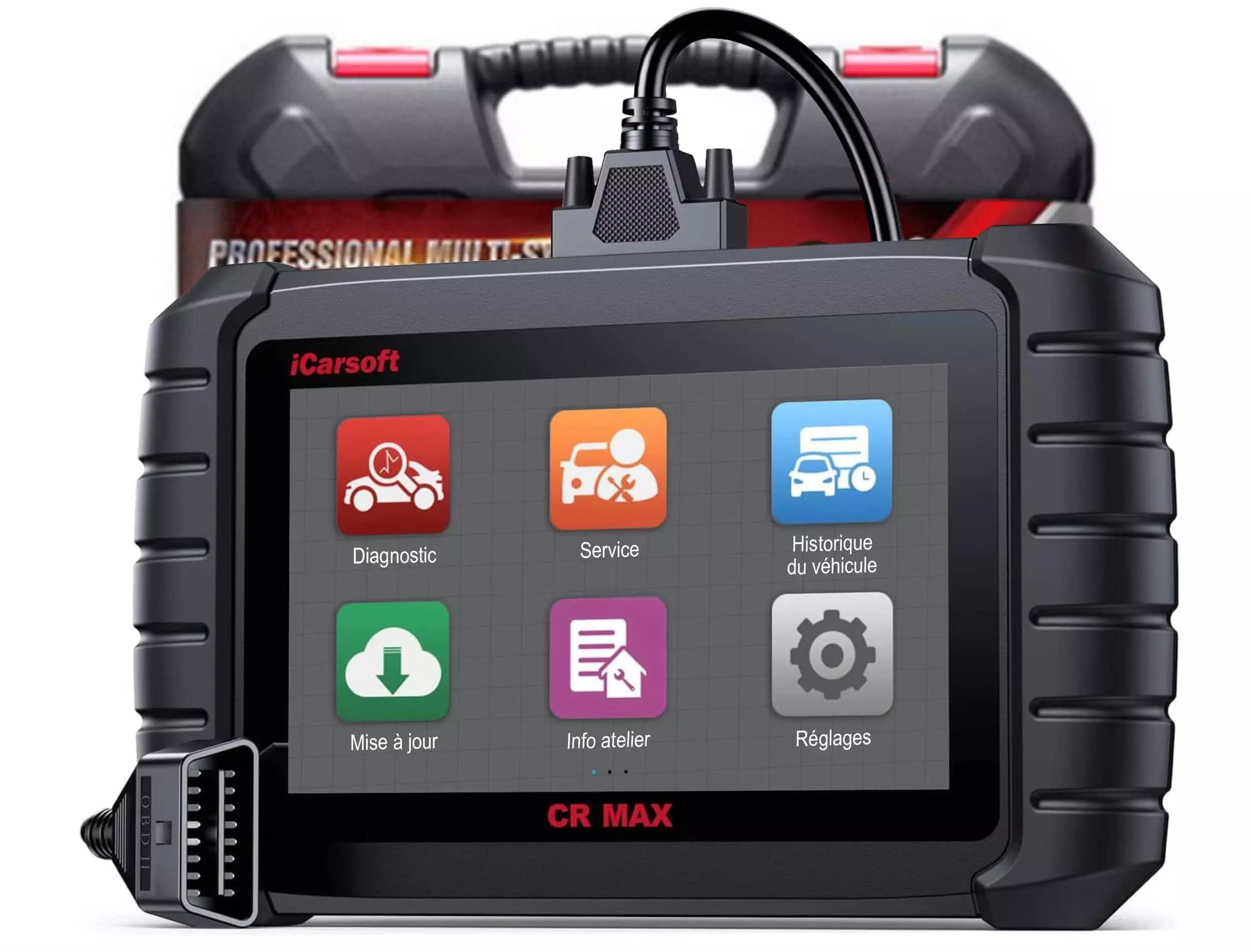 iCarsoft CR Max valise diagnostic auto multimarques OBD professionnel