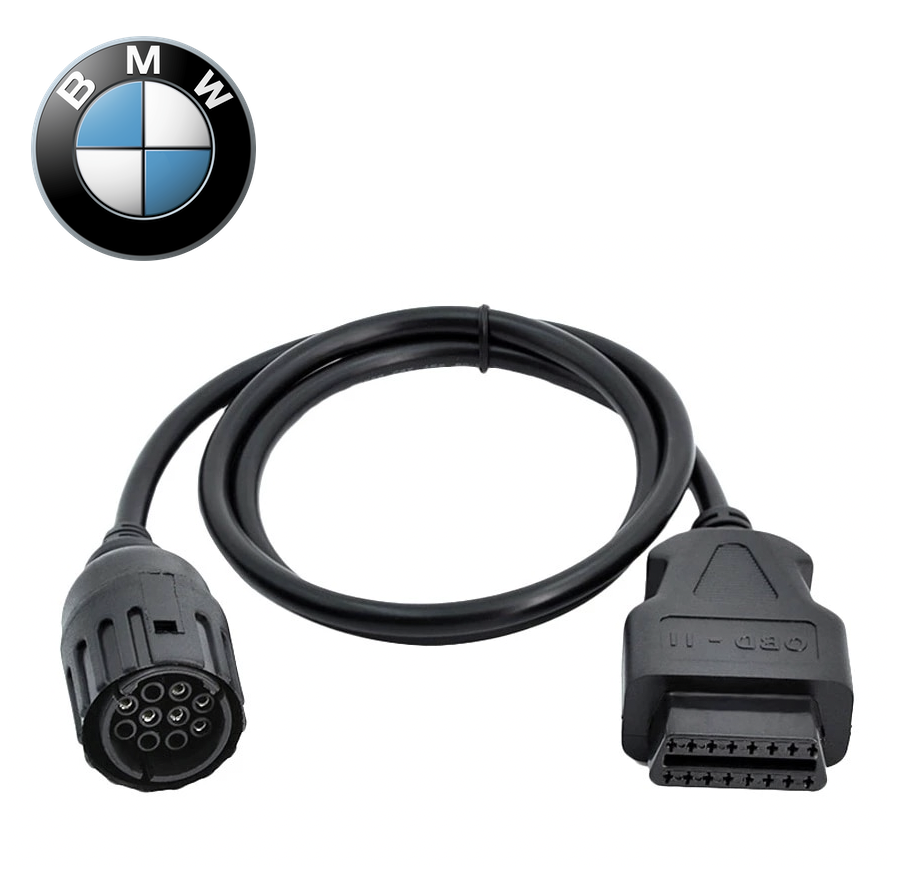 Adaptateur OBD2 BMW 10 broches - Compatible Valises Diag Moto