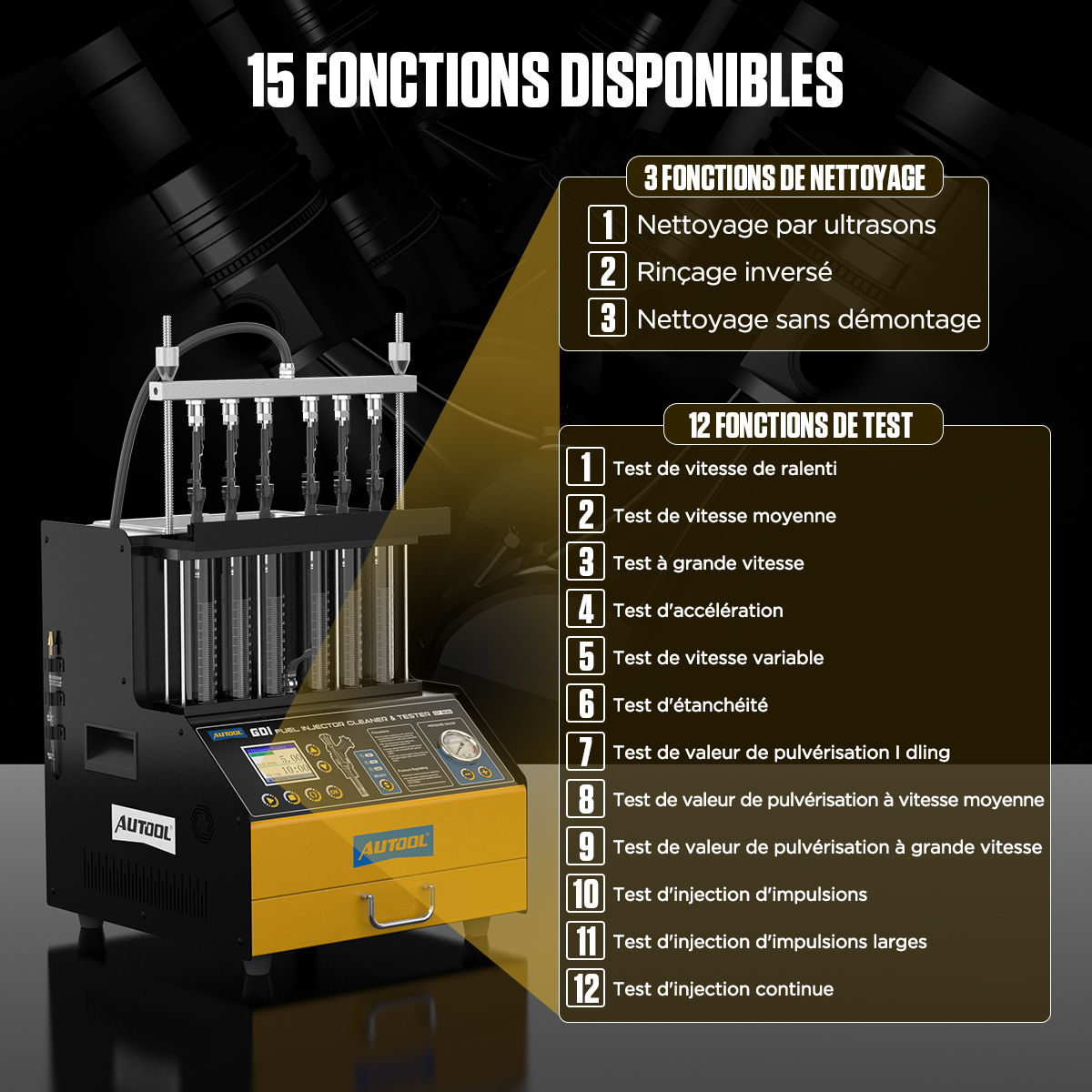 Autool CT500 - Fonctions détaillées - iCarsoft France