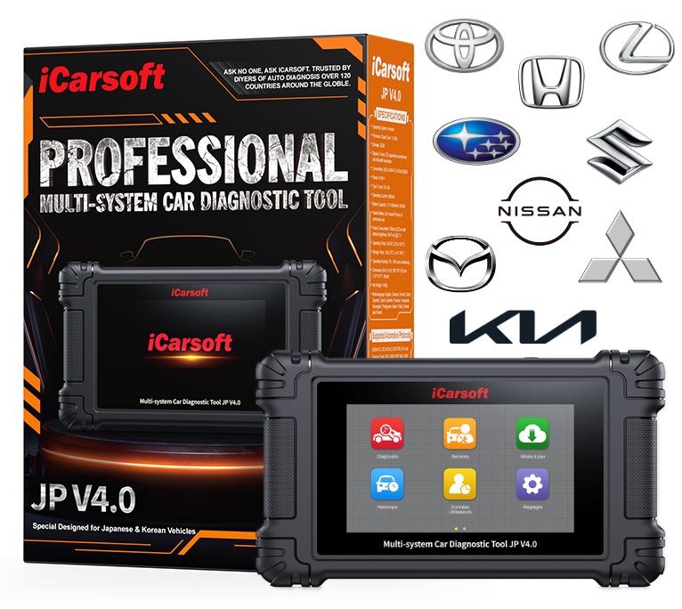 iCarsoft LR V4 valise de diagnostic auto marques asiatiques