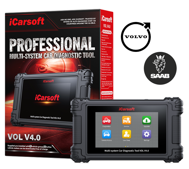 iCarsoft VOL V4 - Valise de diagnostic pour Volvo et Saab