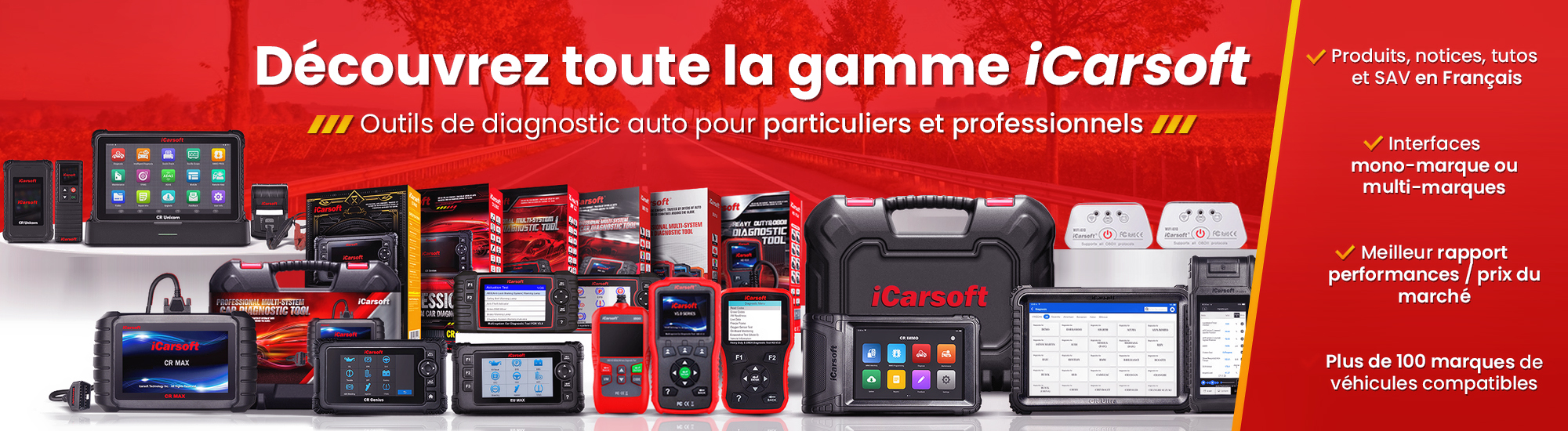 Rallonge de l'outil de diagnostic Obd2