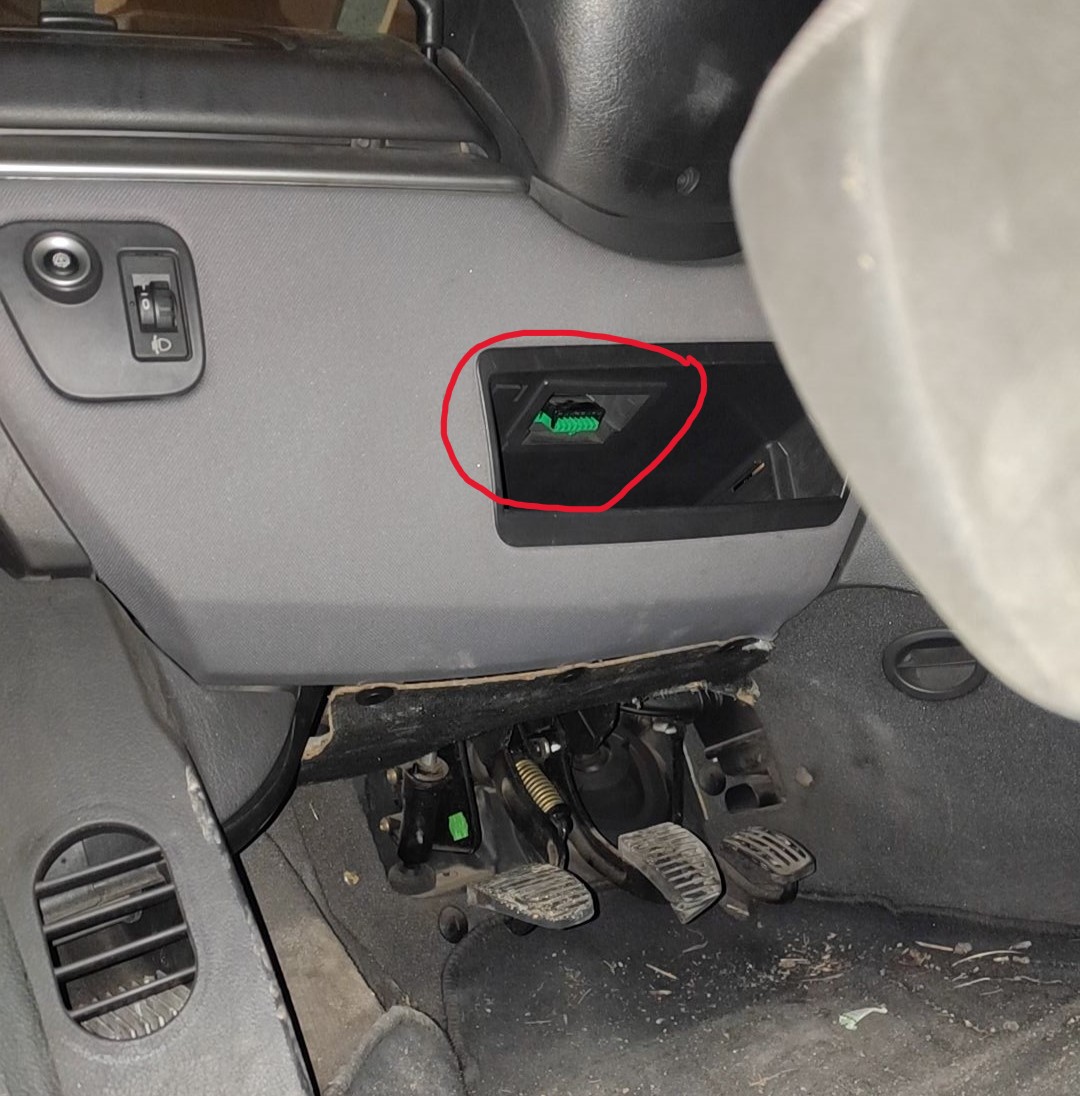 Prise OBD2 Peugeot 807 2.2 HDI