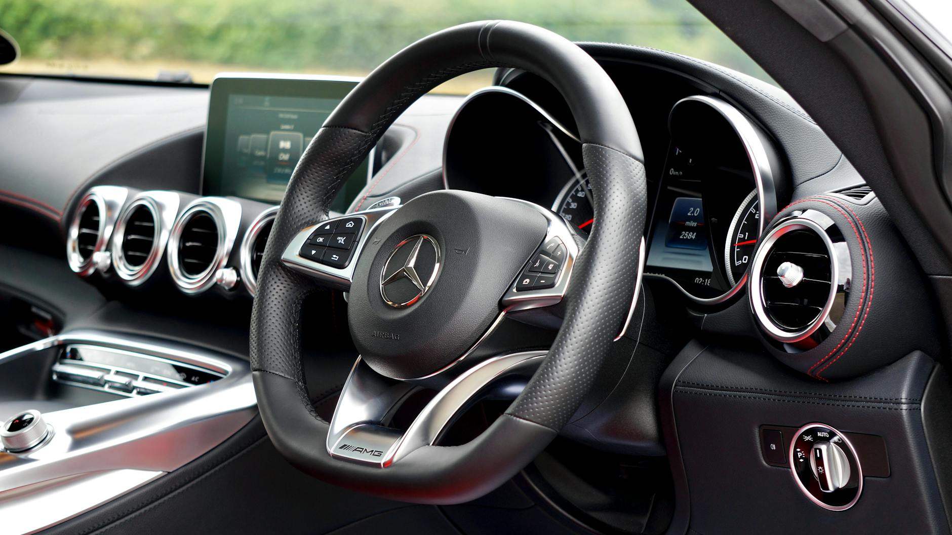 volant noir mercedes benz