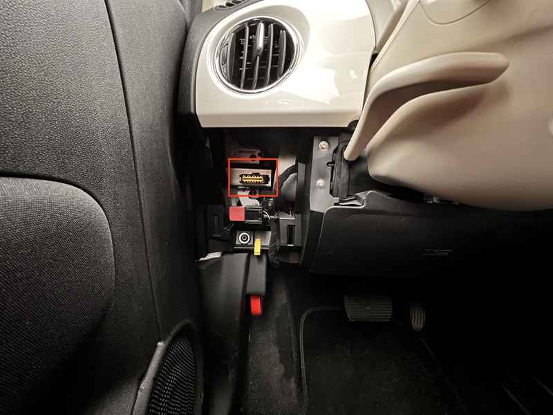 Prise OBD2 Fiat 500