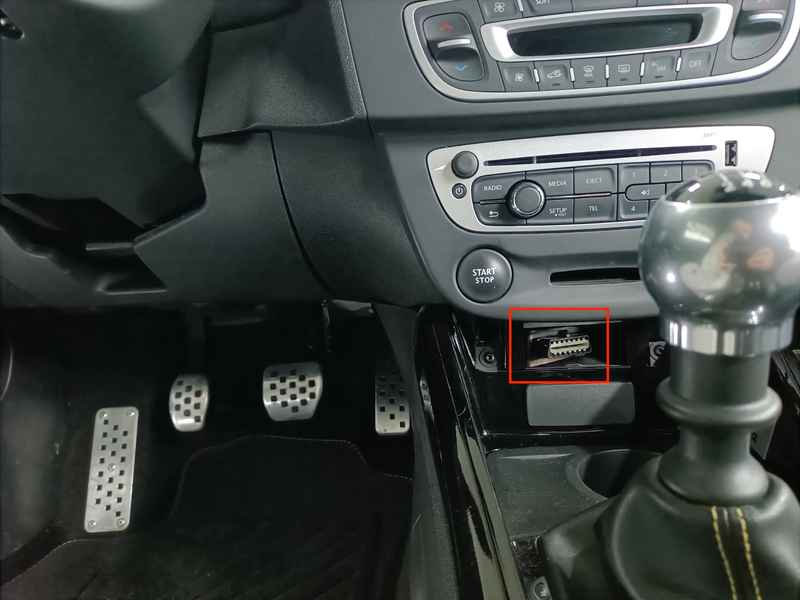 Prise OBD2 Renault Mégane 3 RS