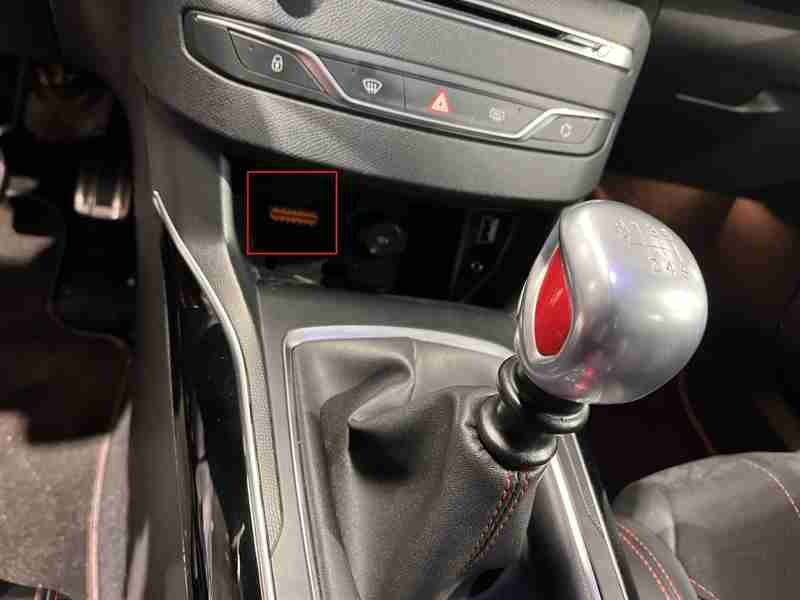 Prise OBD2 Peugeot 308 GTI