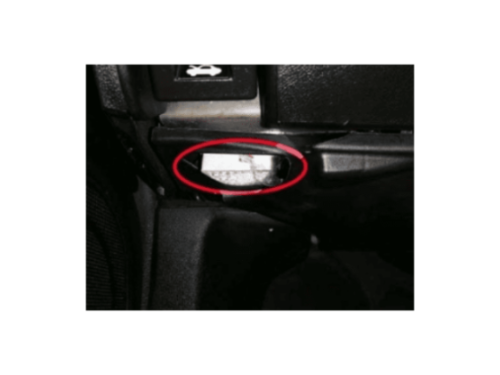 Pédalier sur une Acura TL
