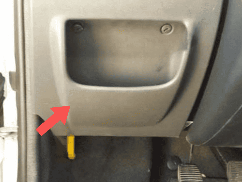 vide poche fiat strada