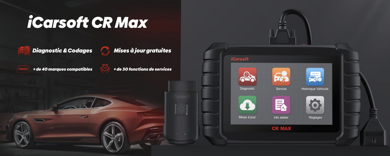 iCarsoft | Valises Diagnostic Auto Multimarques en Français