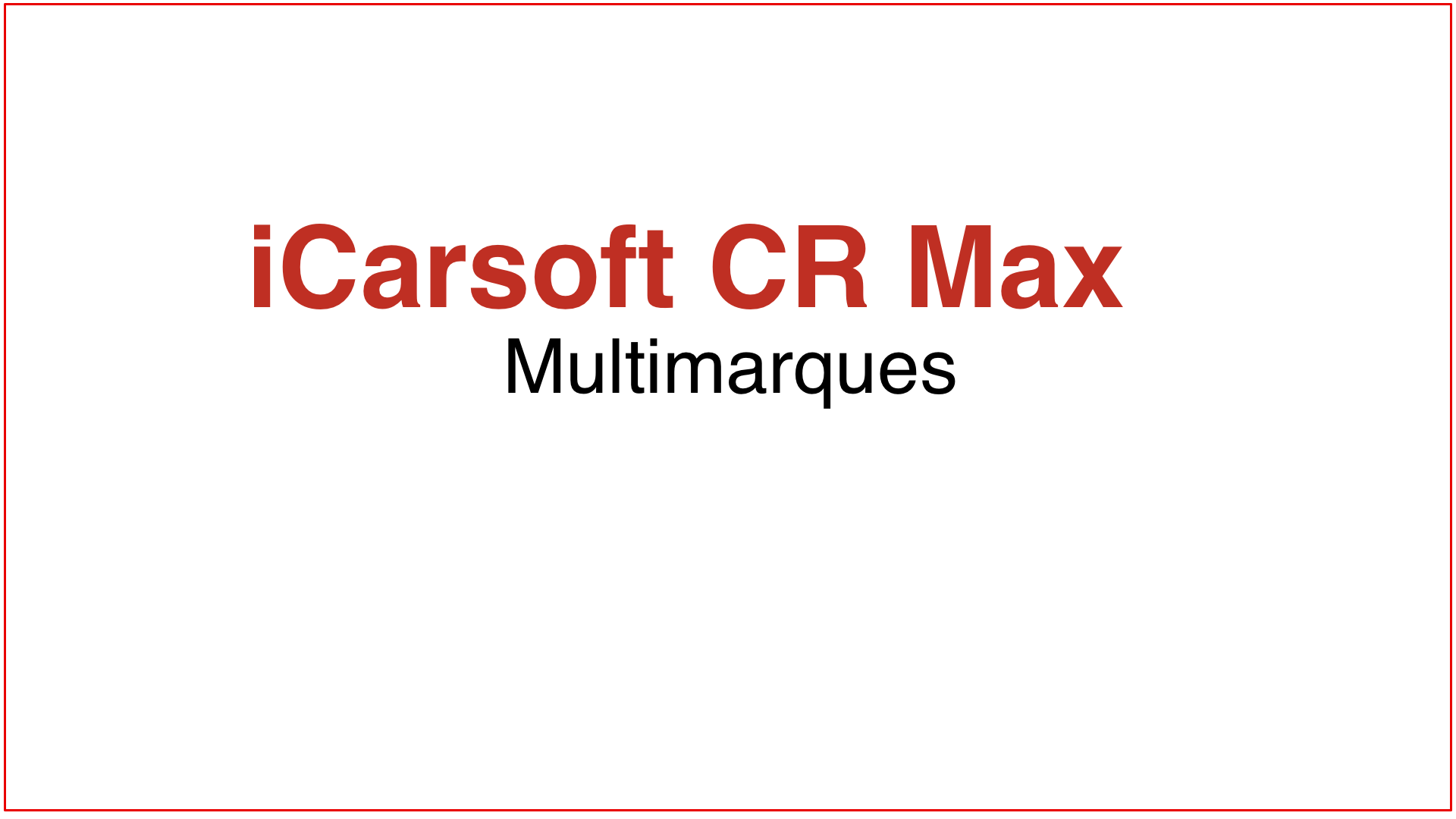 video presentation icarsoft cr max