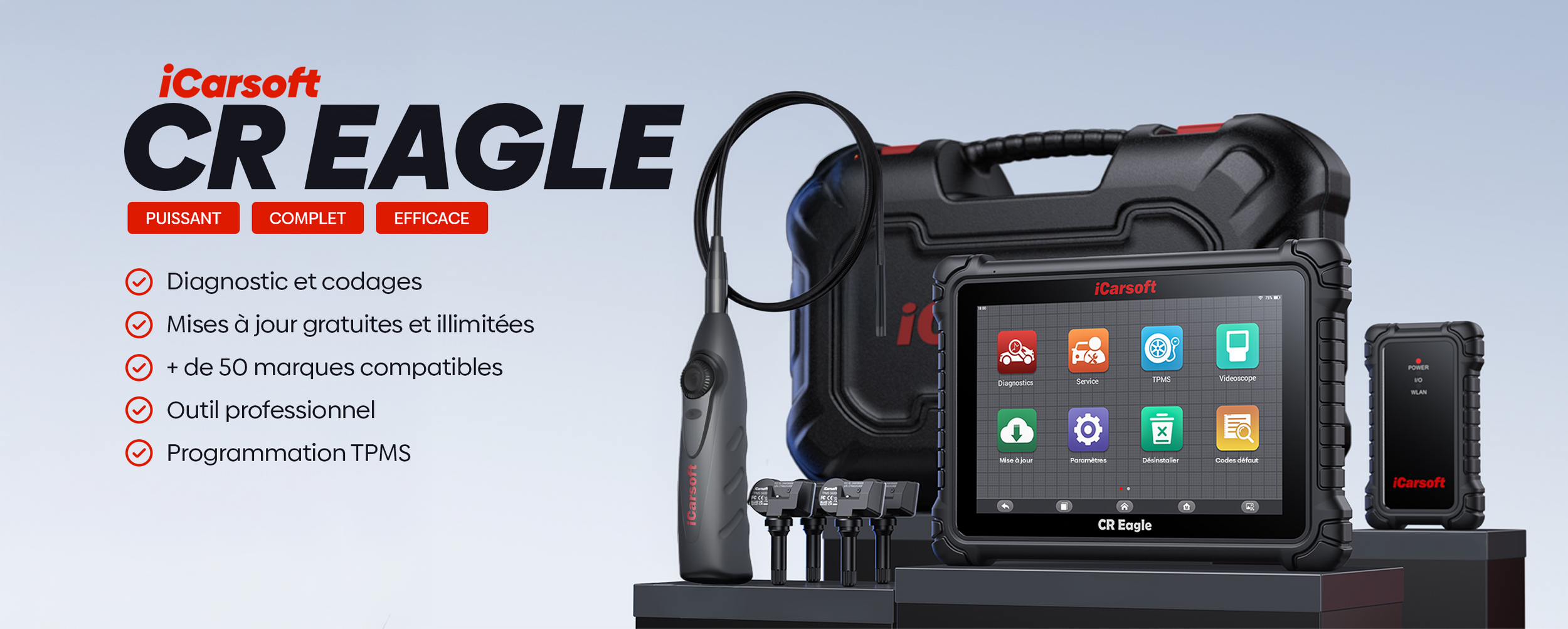 iCarsoft CR Eagle — puissant, complet, efficace