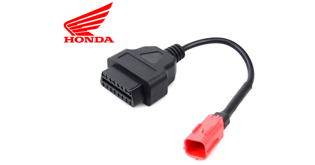Adaptateur OBD2 6 Broches Vers 16 Broches Pour Moto Honda - Diagnostic Facile & Rapide