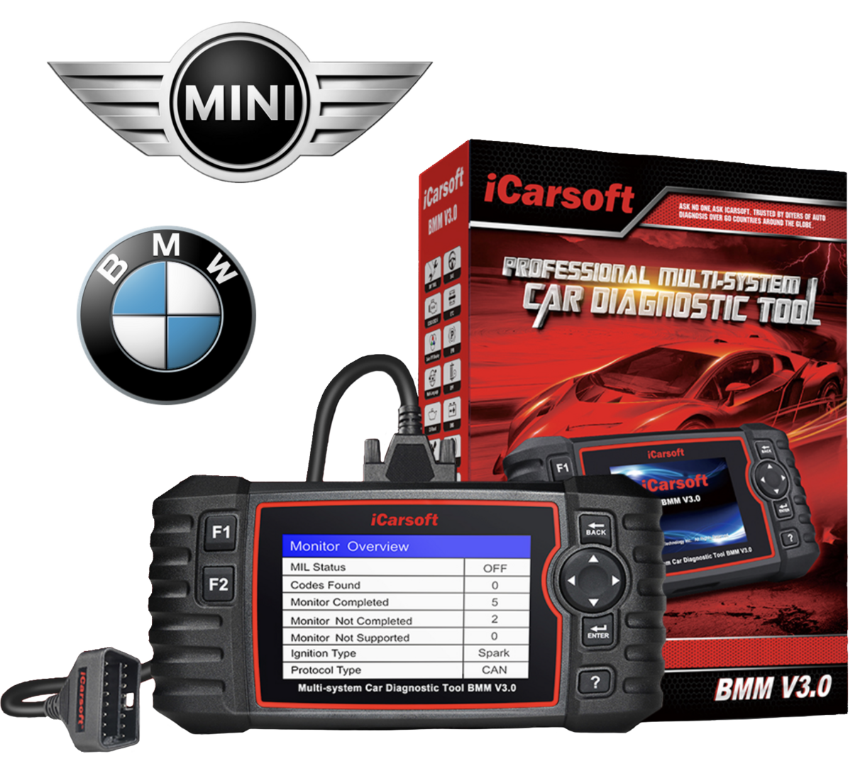 iCarsoft BMM V3.0 Valise Diagnostic Auto Spéciale BMW et Mini