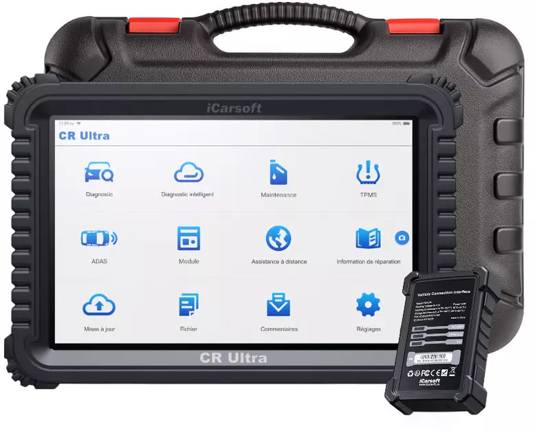 iCarsoft CR Ultra valise diagnostic auto pro multimarques