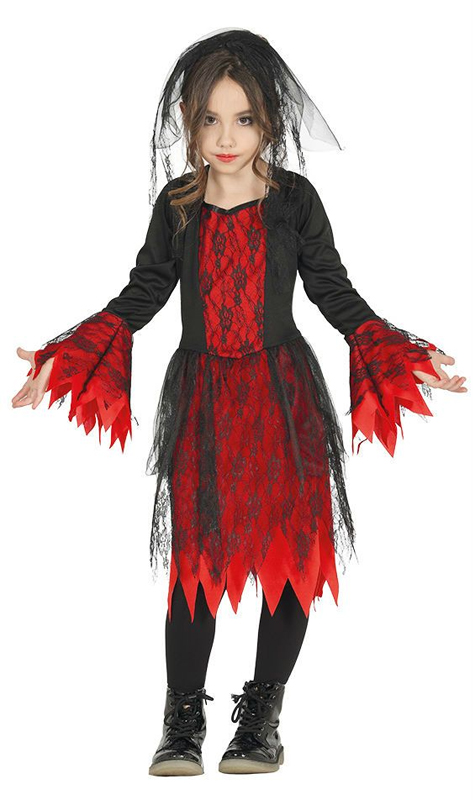 Déguisement robe de sorcière Evilian enfant 5-7 ans, couleur noire et –  GRAFFITI