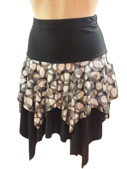 jupe-salsa-noir-argente-z