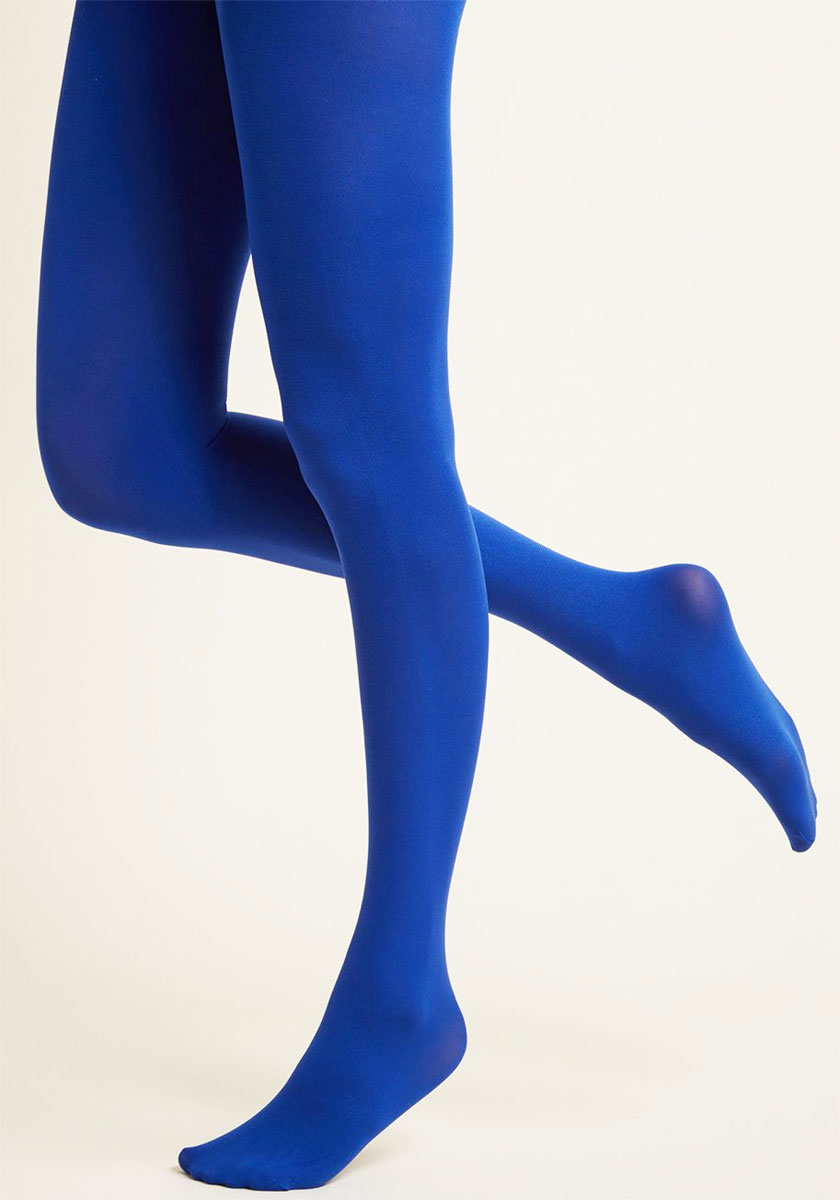 Collants opaques Bleu royal