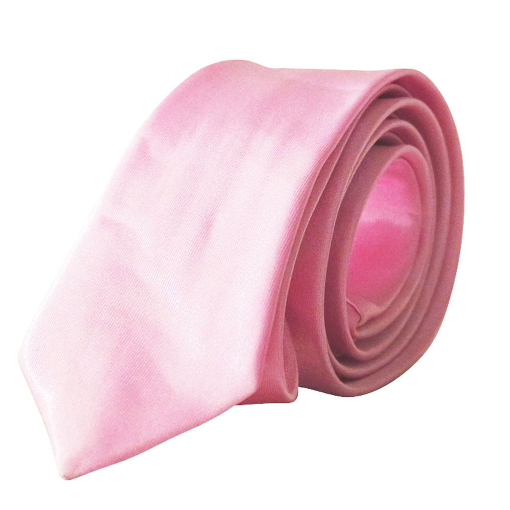 CRAVATE-SATIN-ROSE