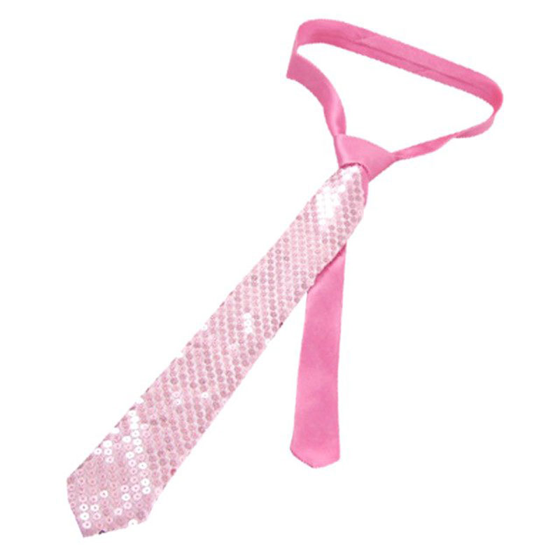 cravate-rose-paillettes