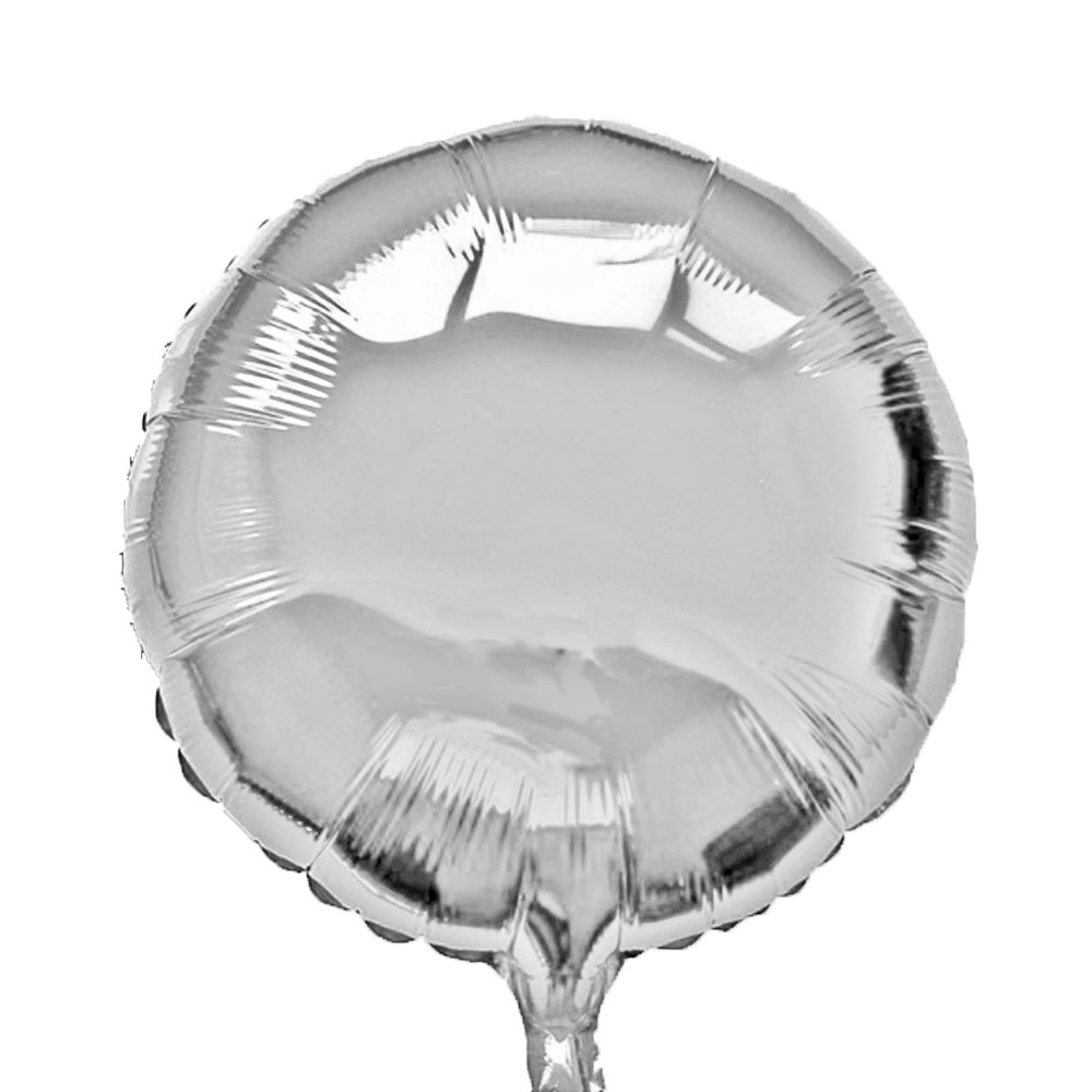 Ballon mylar aluminium rond argent - Ballons/Ballons aluminium mylar unis 