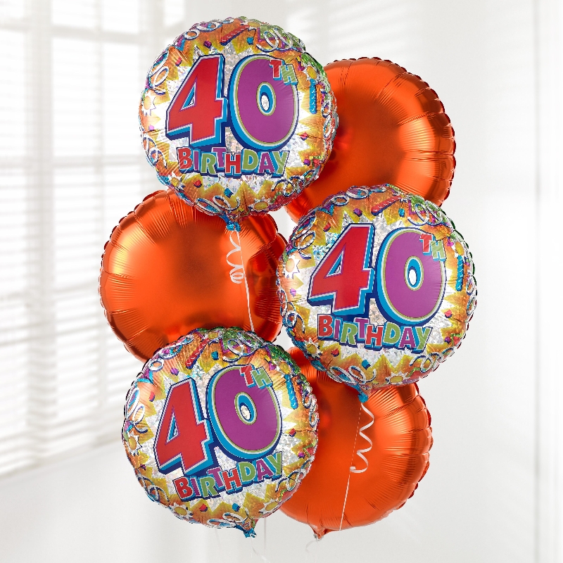 40th-birthday-balloon-bouquet