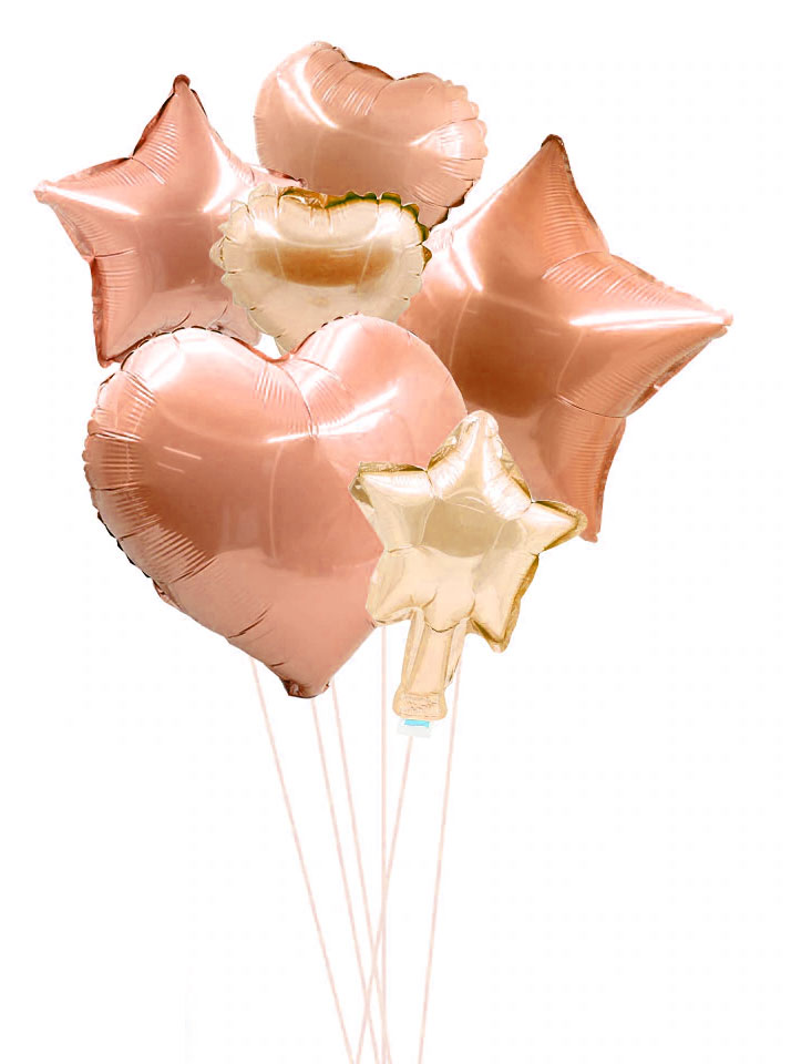 BALLON-GOLD-ROSE